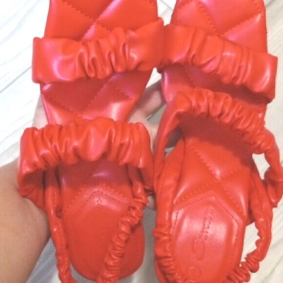 (53-3544) Ermonn Womens Square Open Toe  Sandals Sz 5 - Picture 6 of 11